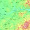 Harbin topographic map, elevation, relief
