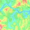 Waterford topographic map, elevation, relief