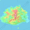 Viti Levu topographic map, elevation, relief