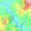 Inistioge topographic map, elevation, relief