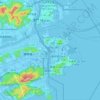 Macau topographic map, elevation, relief