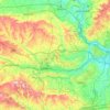 West Berkshire topographic map, elevation, relief