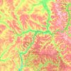 Warren County topographic map, elevation, relief
