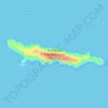Breaksea Island topographic map, elevation, relief