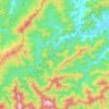 Pelorus River topographic map, elevation, relief