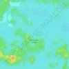 Fiji Island topographic map, elevation, relief